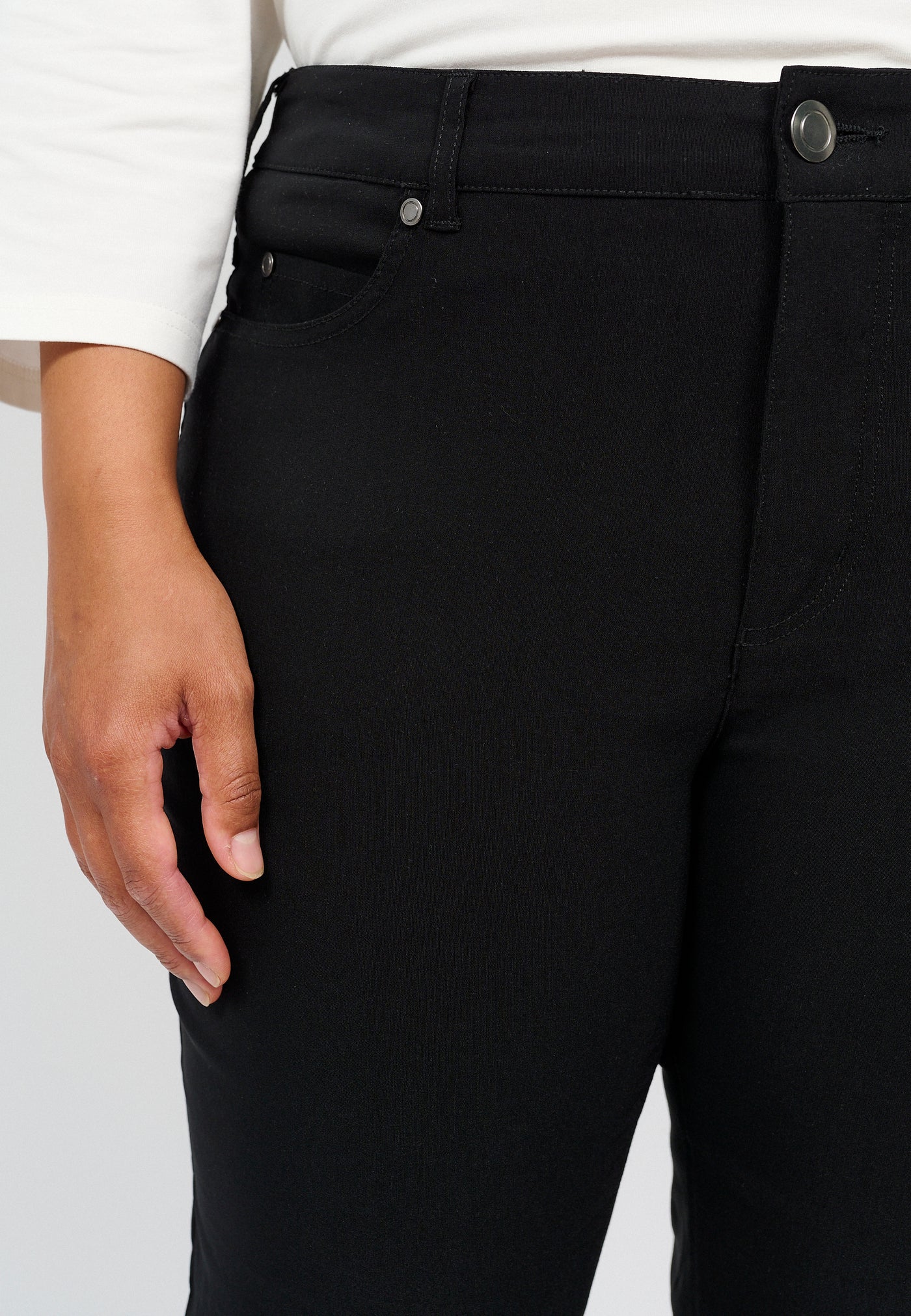 Basis Bengalin-bukser Med 5 Lommer - Black