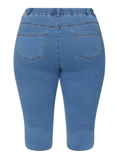 3/4 Jeans Slim Fit - Lys Blå Denim