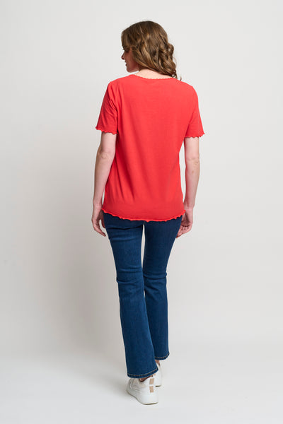 T-shirt - Poinsettia Red
