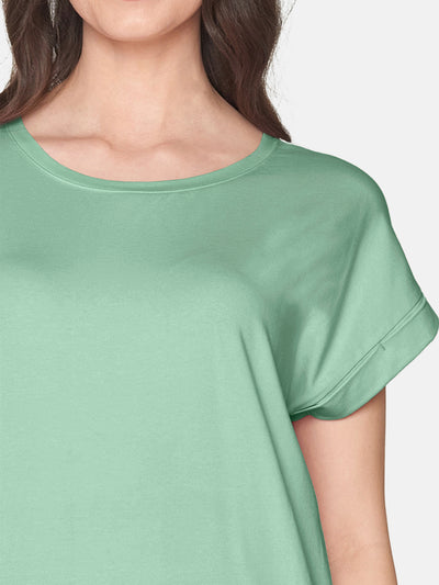 T-shirt Med Korte ærmer - Mist Green