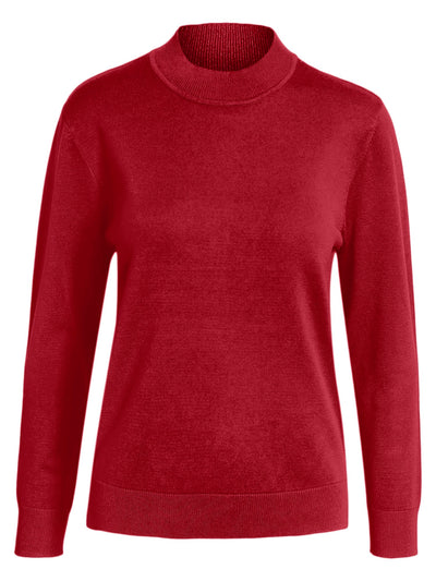 Turtleneck Pullover - Berry Red