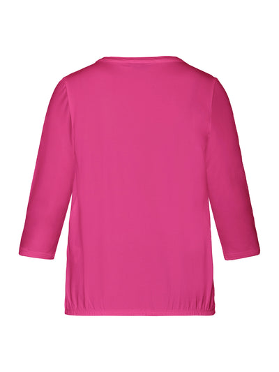 T-shirt med 3/4 ærmer - Pink