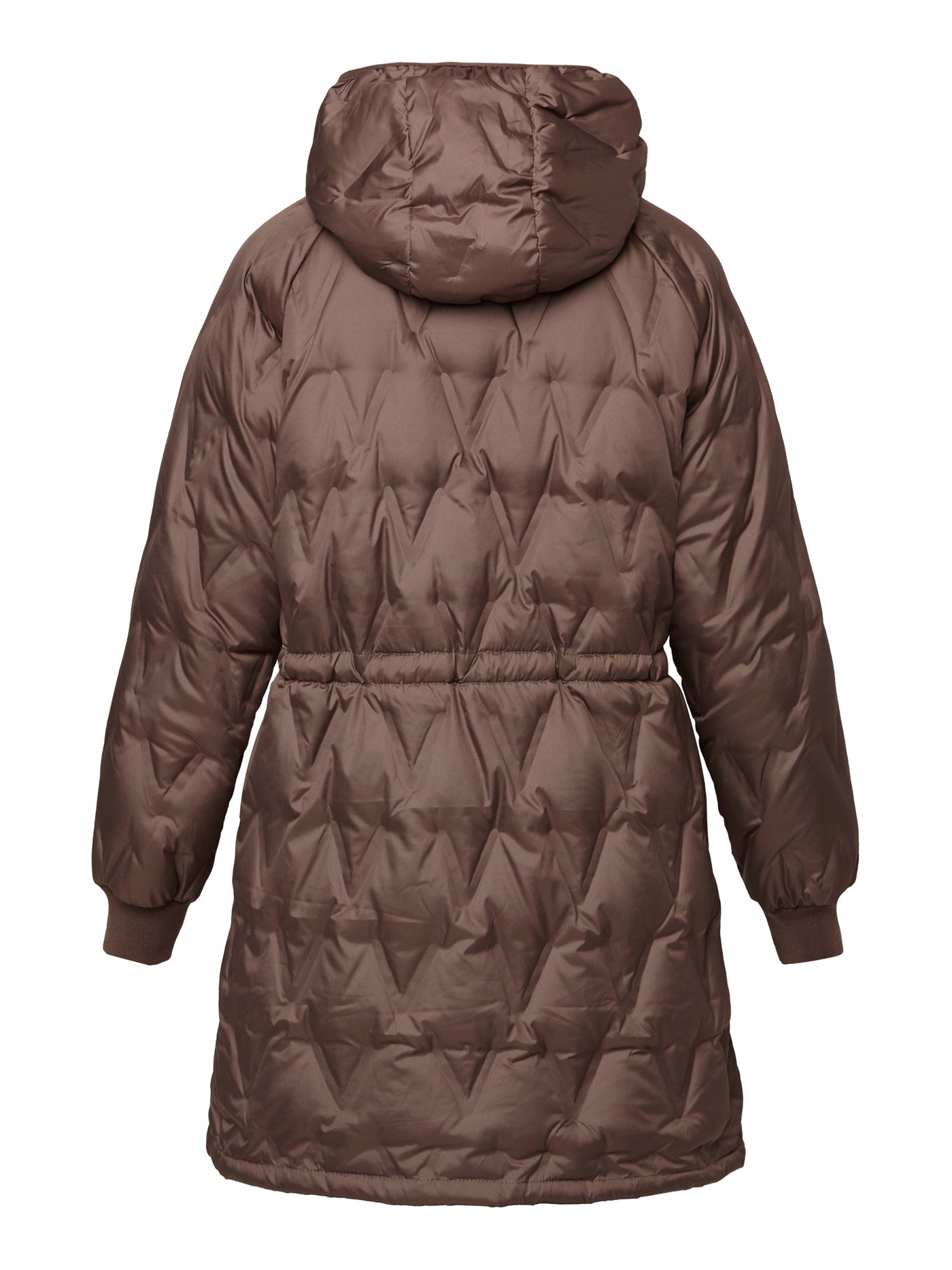 Frakke Med Dun - Chocolate Brown