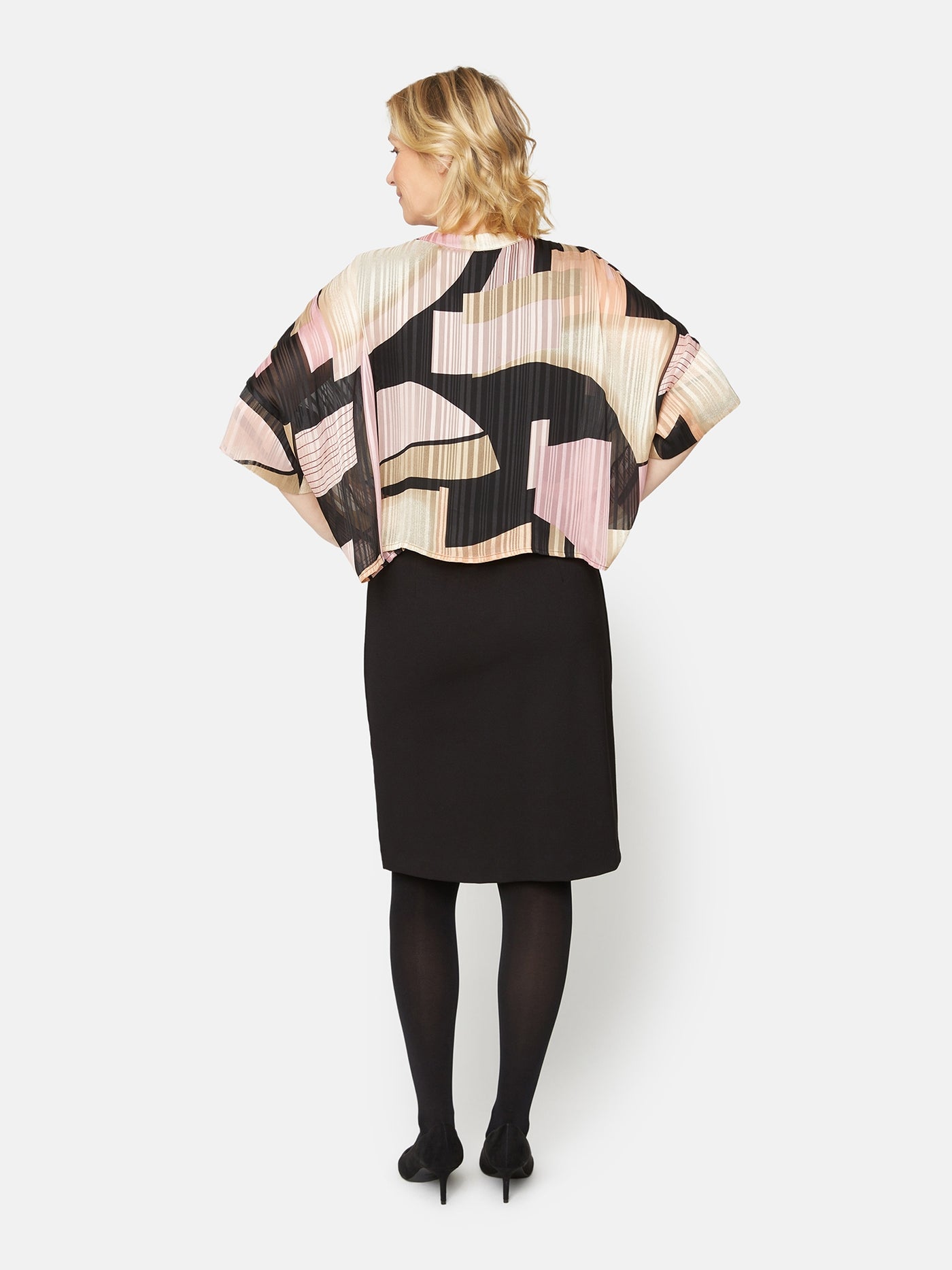 3/4 ærmet Kjole - Pale Mauve