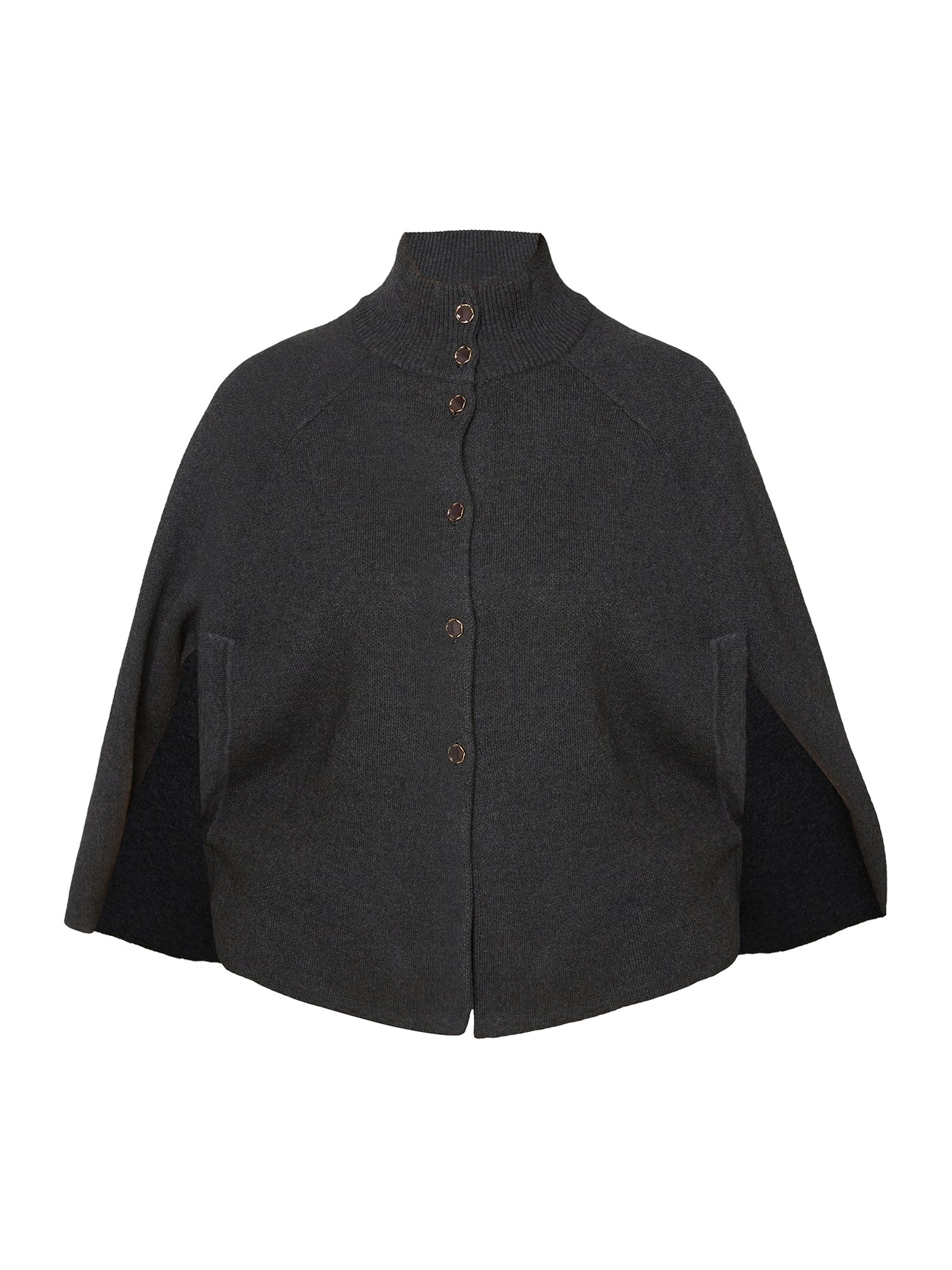 Poncho - Dark Granite Melange