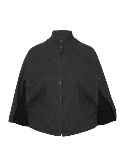 Poncho - Dark Granite Melange