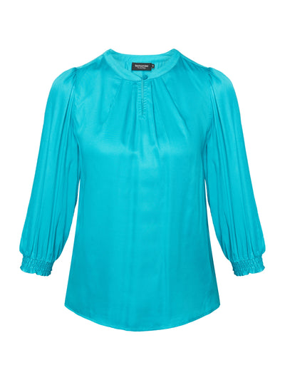 3/4 ærmet Bluse - lake Blue