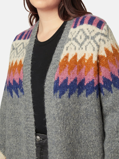 Cardigan - Grey Melange Mix