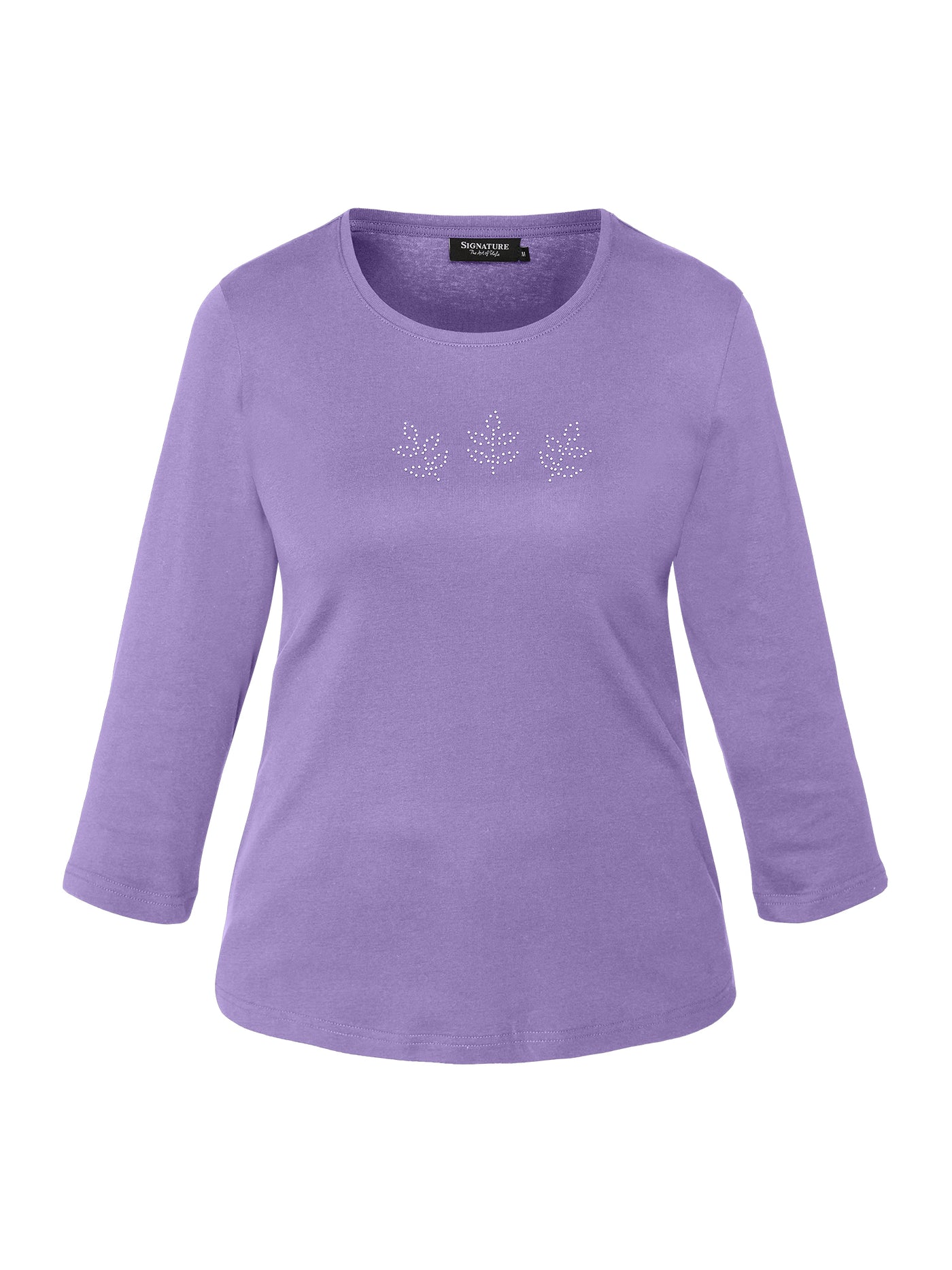 3/4 ærmet T-shirt - Light Purple