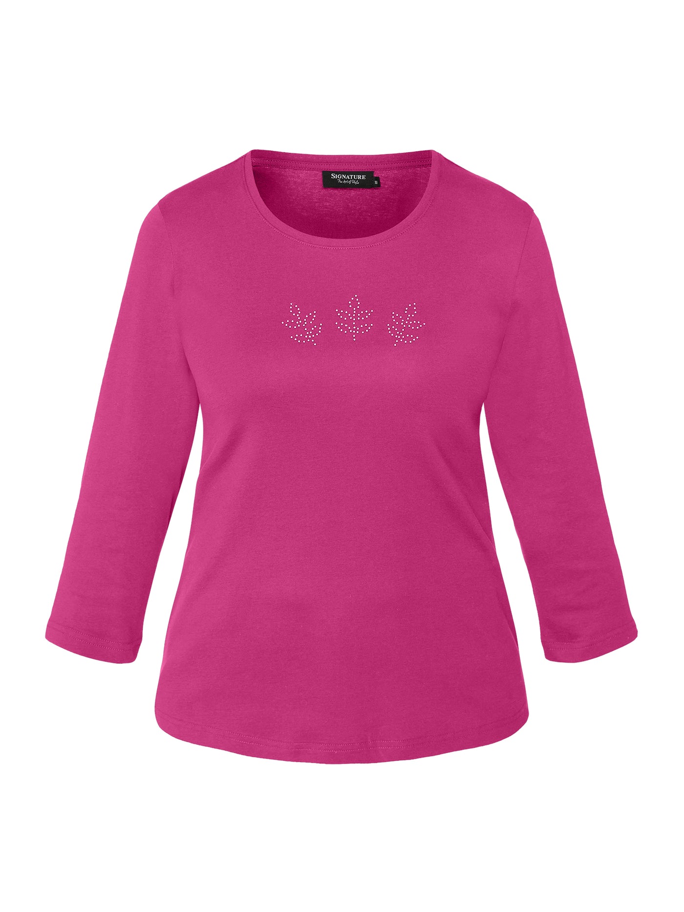 3/4 ærmet T-shirt - Rose Violet