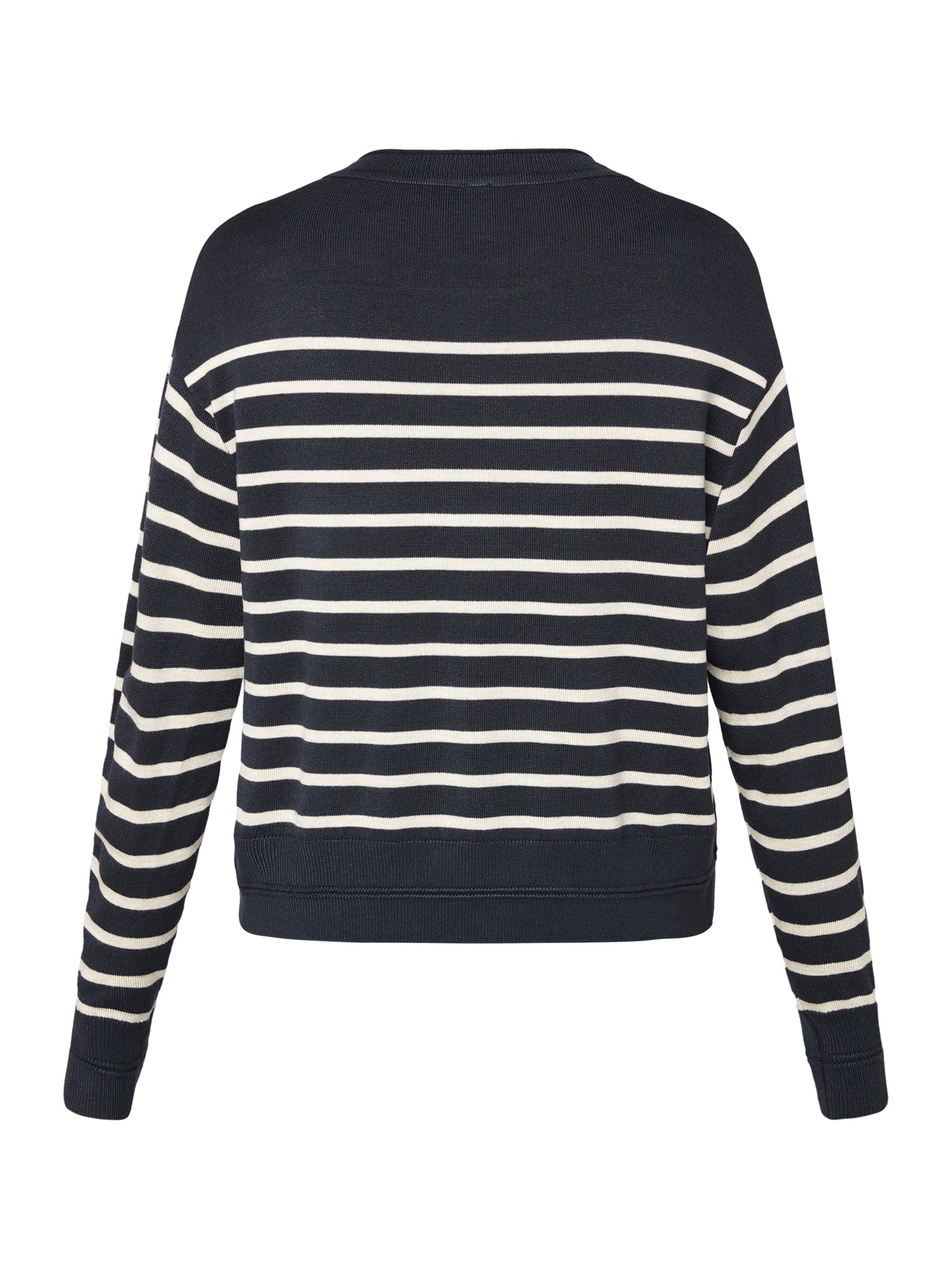 Stribet Pullover - Navy Mix