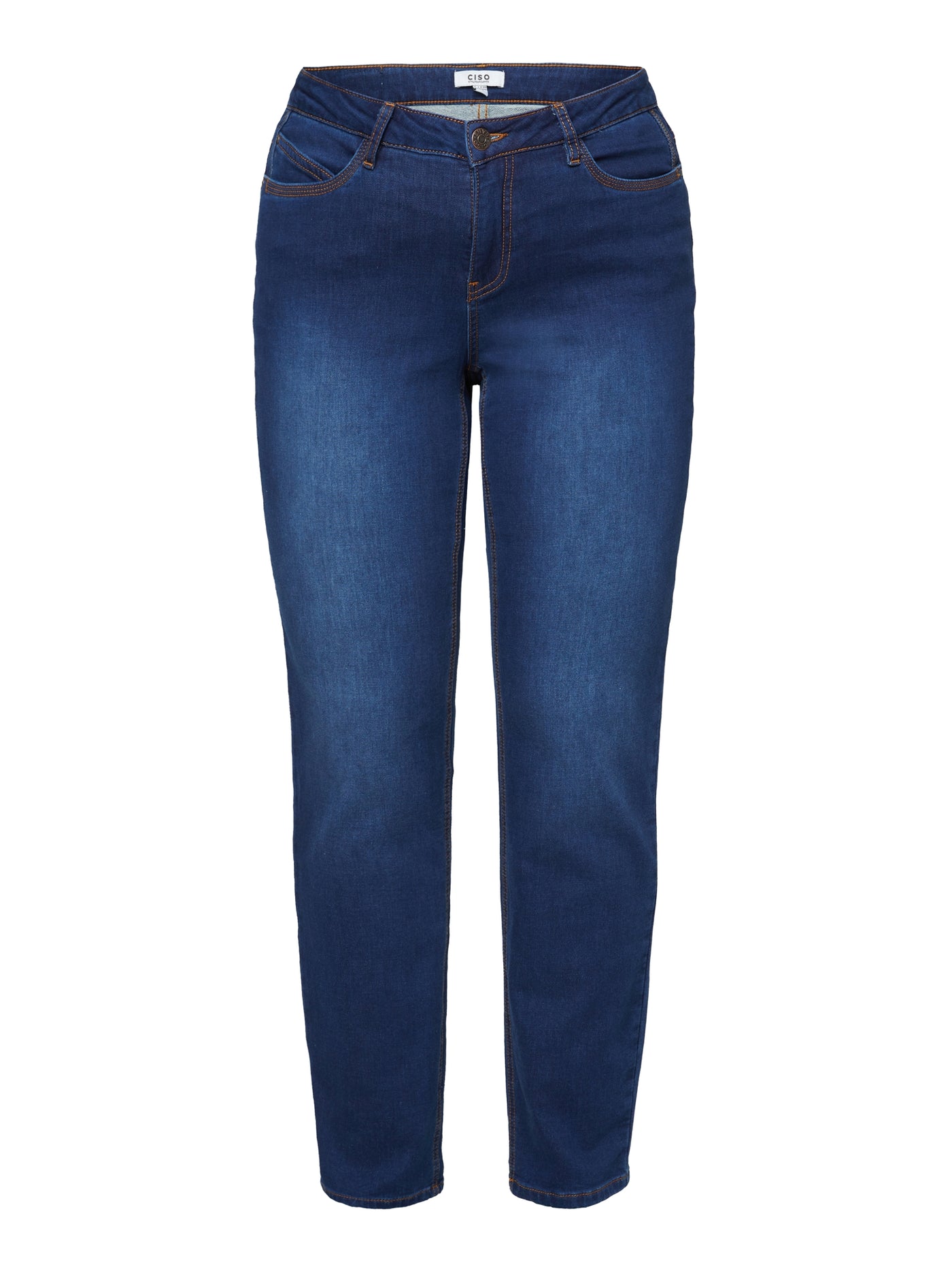 Jeans Med Lige Ben, Selma - Dark Blue Denim