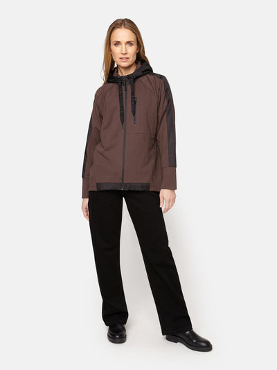 Jakke Med Lynlås - Chocolate Brown