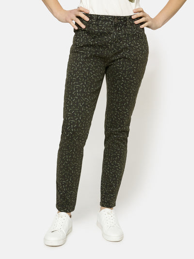 Bukser 7/8 - Push Up - Black mix