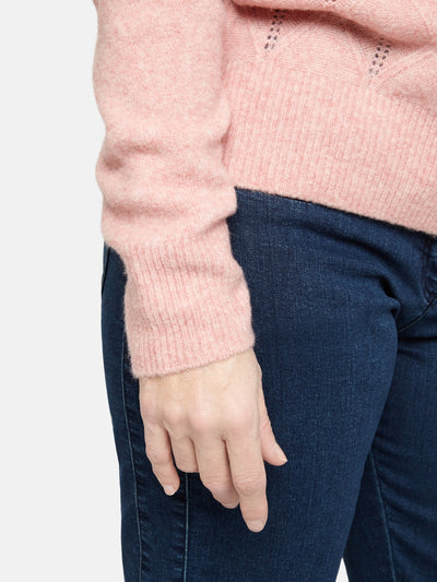 Cardigan - Pale Mauve Melange