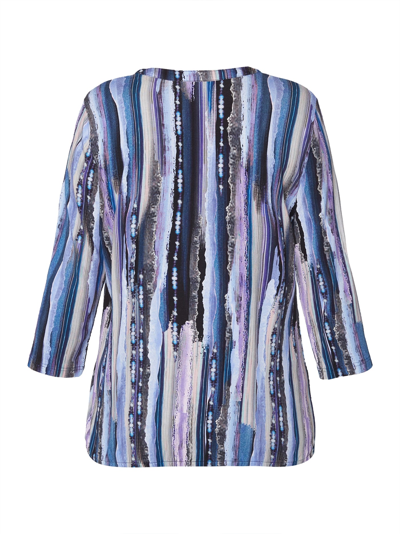 3/4 ærmet T-shirt - Violet