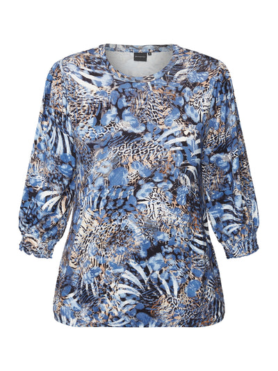 3/4 ærmet T-shirt - Midnight Blue