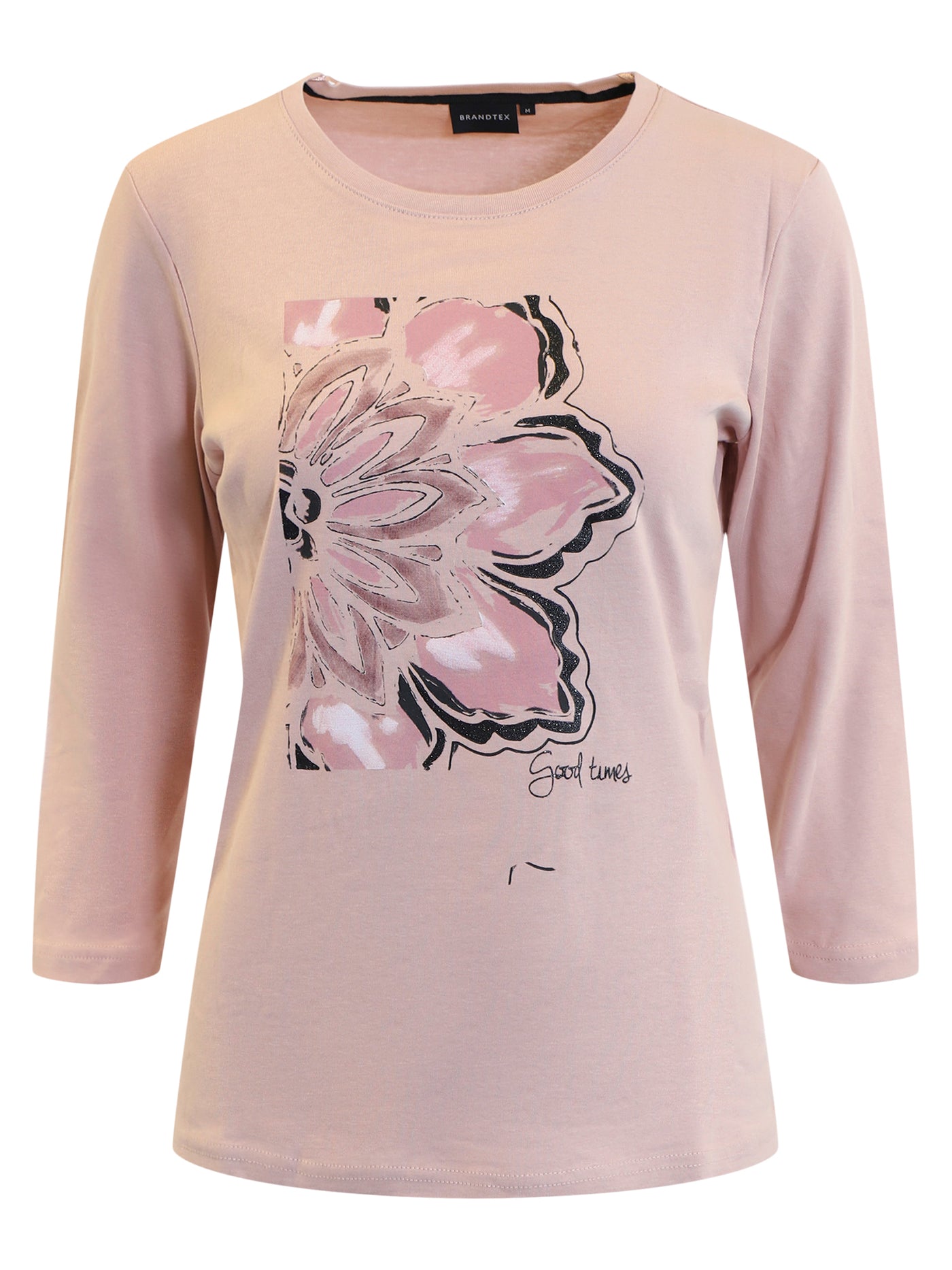 3/4 ærmet T-shirt - Pale Mauve
