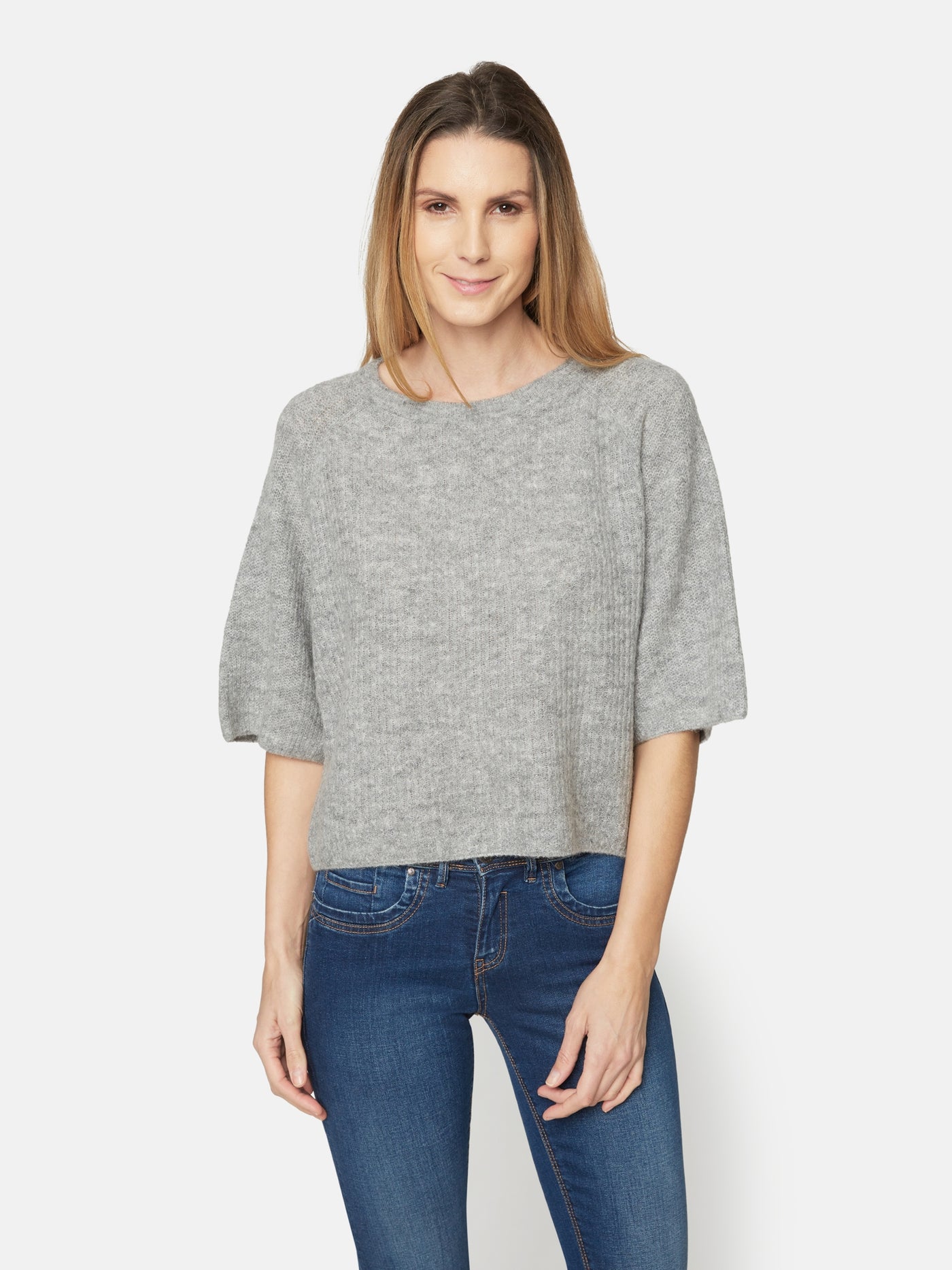 Pullover - Light Grey Melange