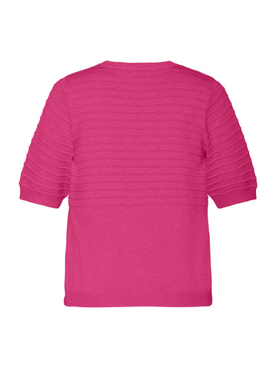 Kortærmet Strik Pullover - Pink
