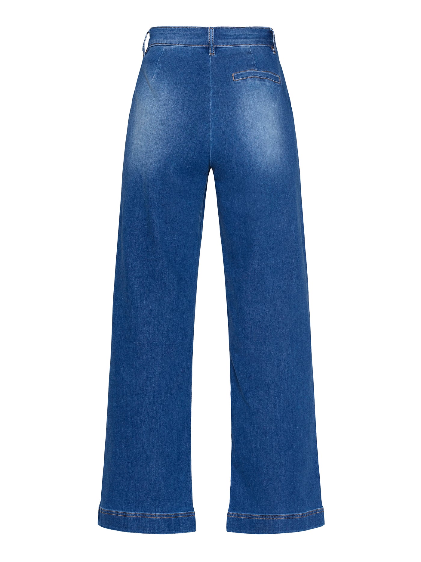 Jeans med vidde - Lys blå
