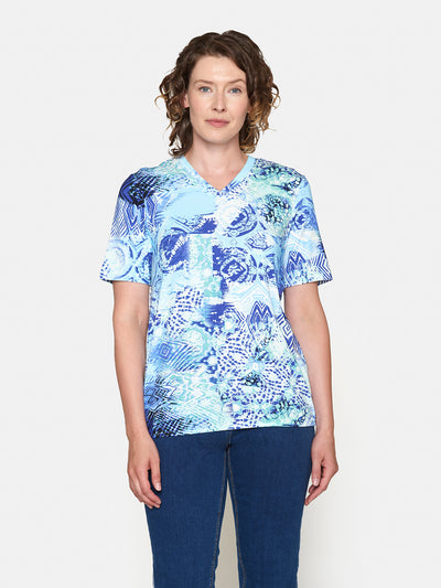 T-shirt - Opal Blå
