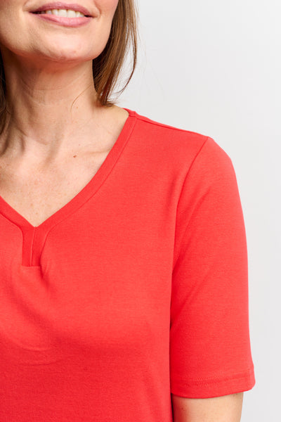 T-shirt - Poppy Red