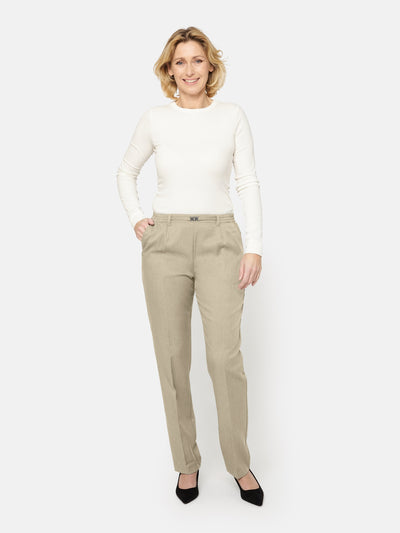 Bukser med spænde og elastik  Anna - Desert