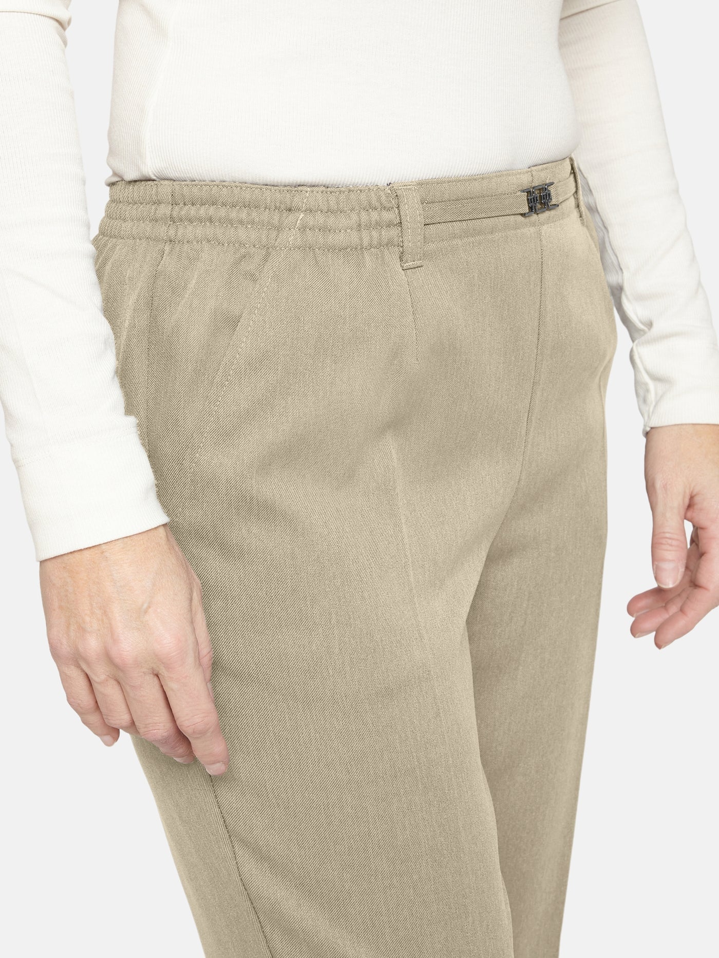 Bukser med spænde og elastik  Anna - Desert