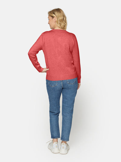 Cardigan Med Lomme - Coral