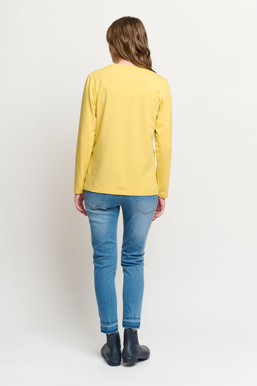 T-shirt Med Rund Hals - Misted Yellow