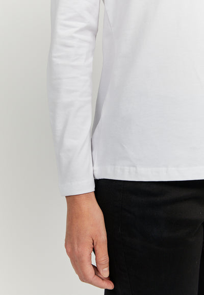 T-shirt Langærmet - White