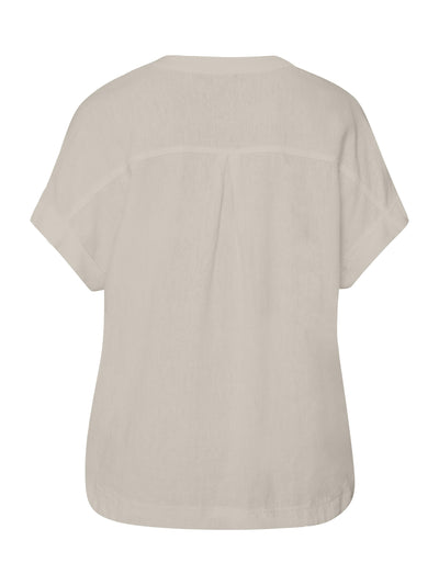 Bluse i hør - Beige