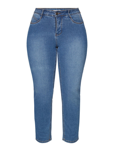 Jeans Selma 7/8 Straight Leg - Medium Blue Denim