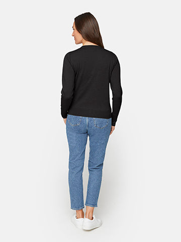 Cardigan V-hals - Black