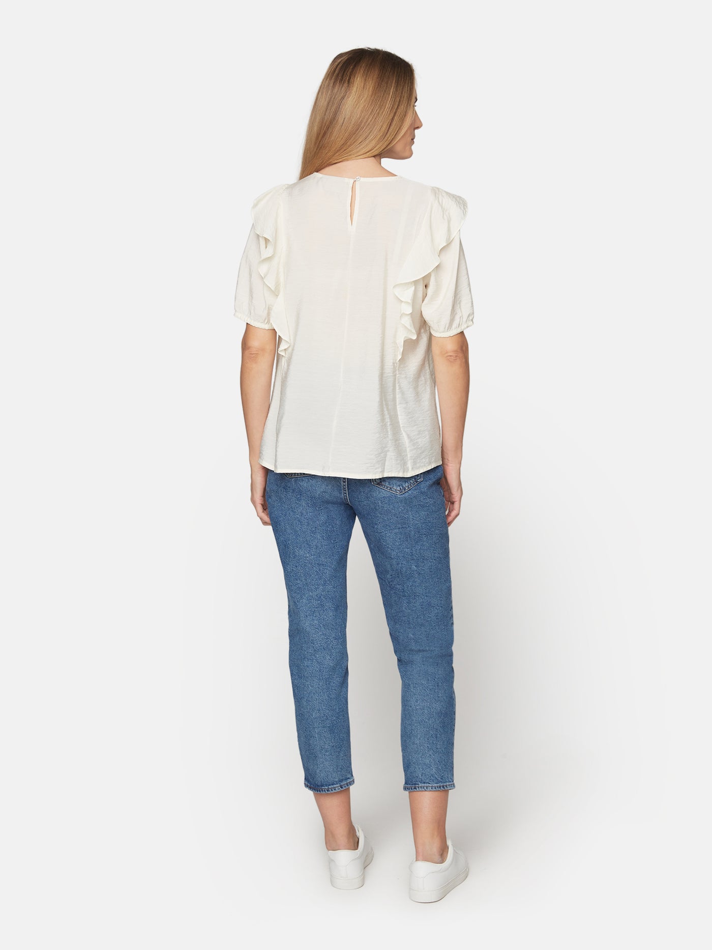 Bluse Med Korte ærmer - Coconut Milk