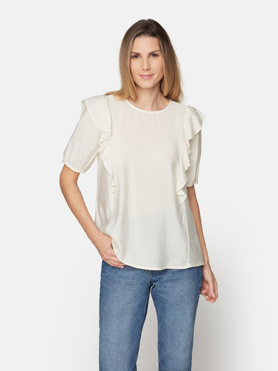 Bluse Med Korte ærmer - Coconut Milk