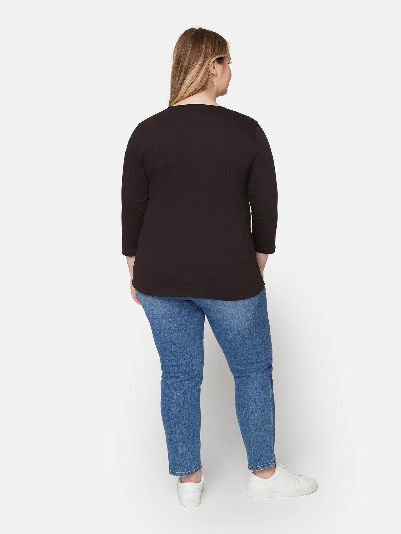 T-shirt 3/4 ærmer - Black