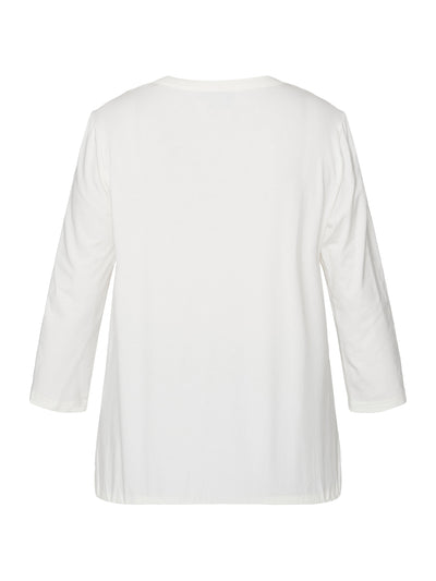 3/4 ærmet T-shirt - Off White