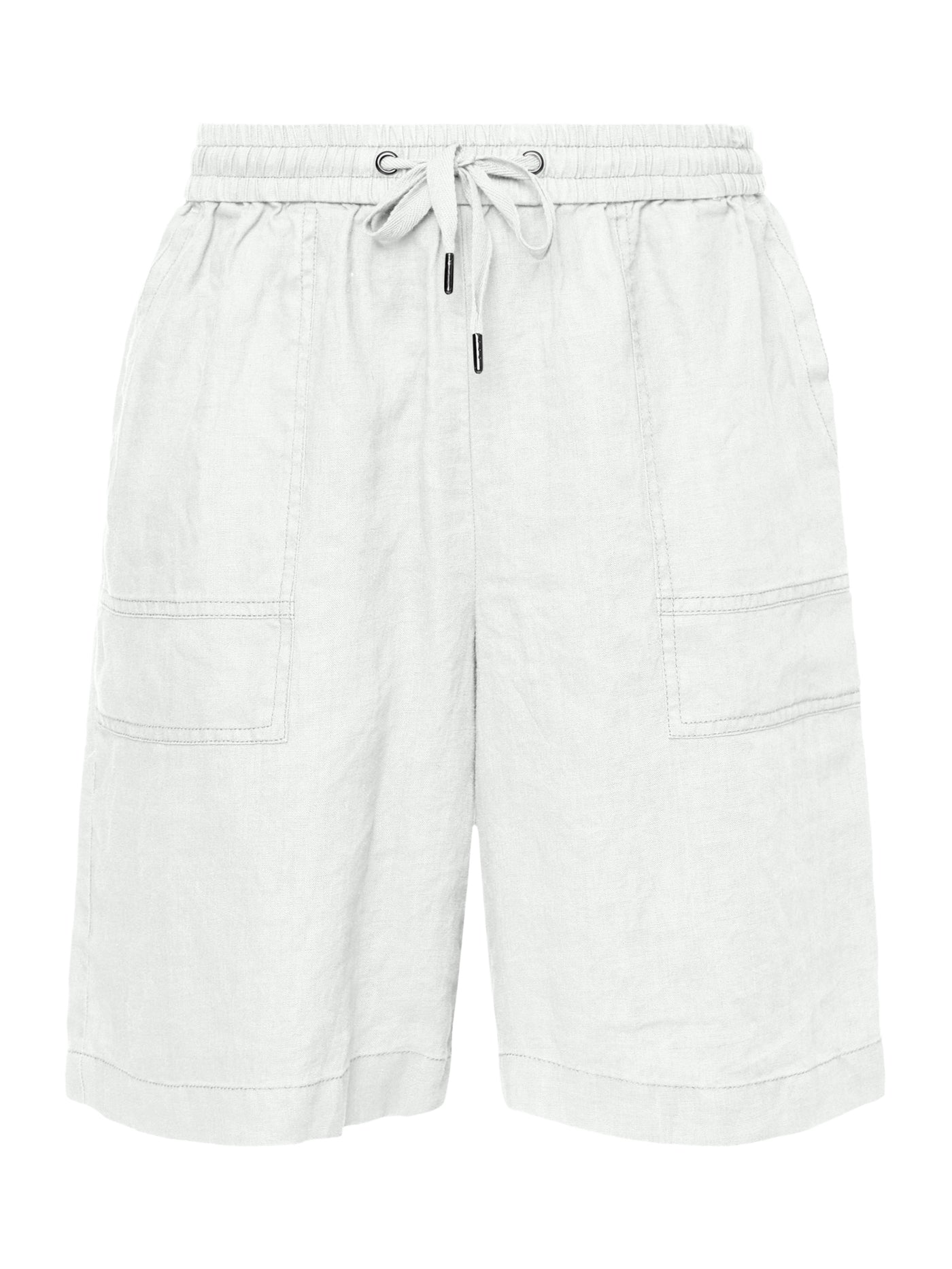 Shorts i hør - White