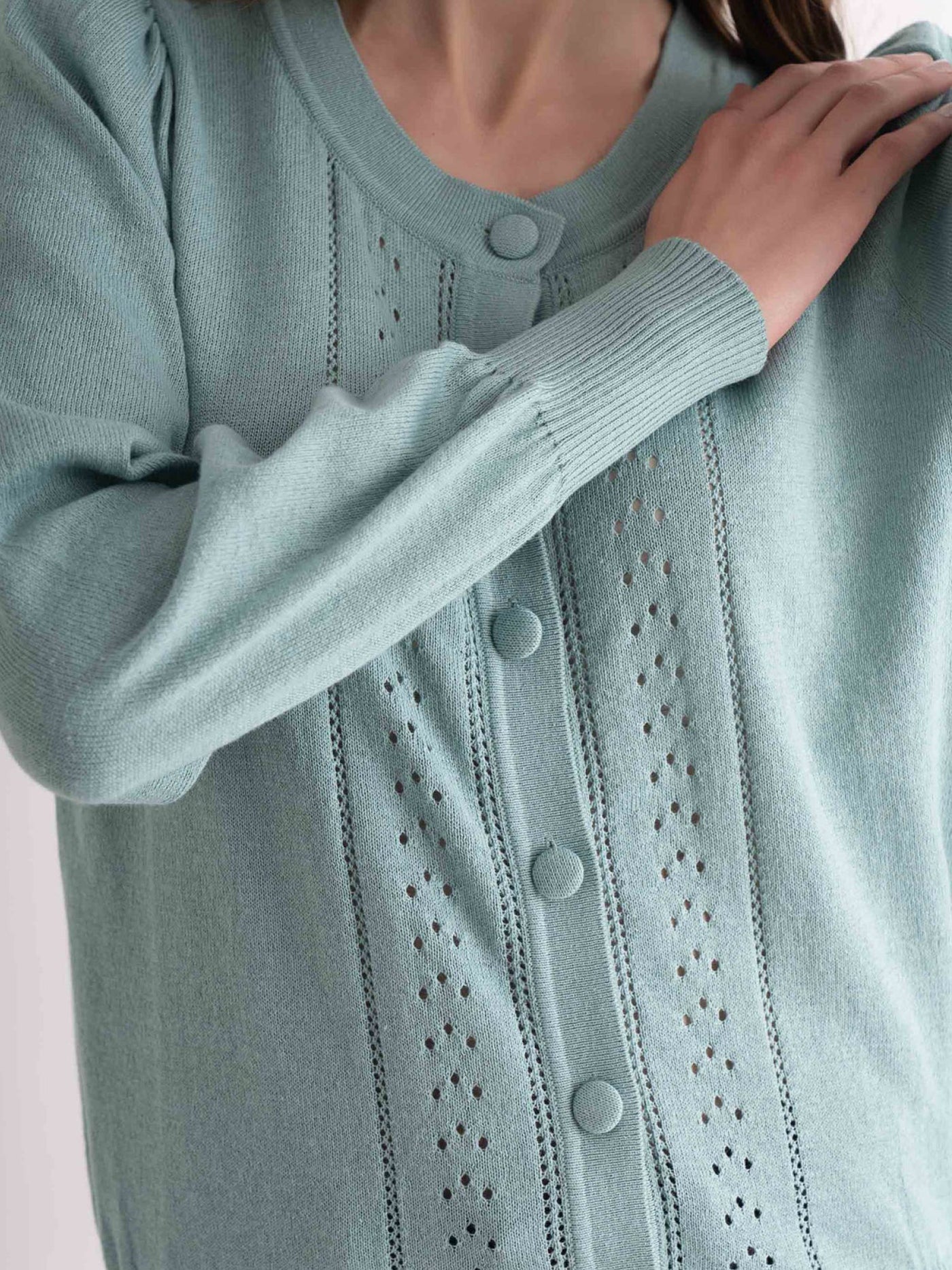 Cardigan - Sea Green